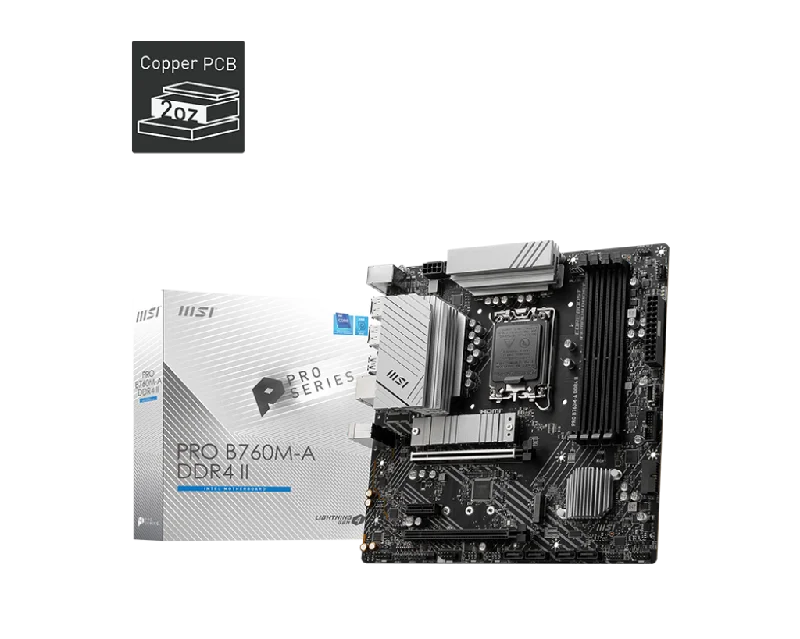 MSI PRO B760M-A DDR4 II ,LGA 1700 mATX Motherboard