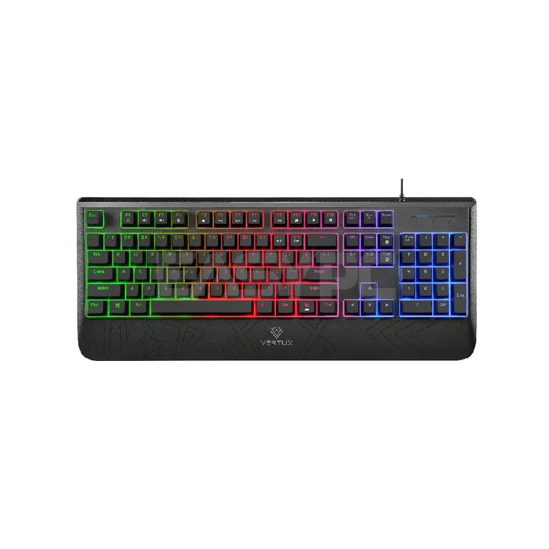 Vertux Raidkey 104-Key Rainbow-Backlit Blue Switch Anti- Ghosting Keys Mechanical Gaming Keyboard 17PRO VERA2520