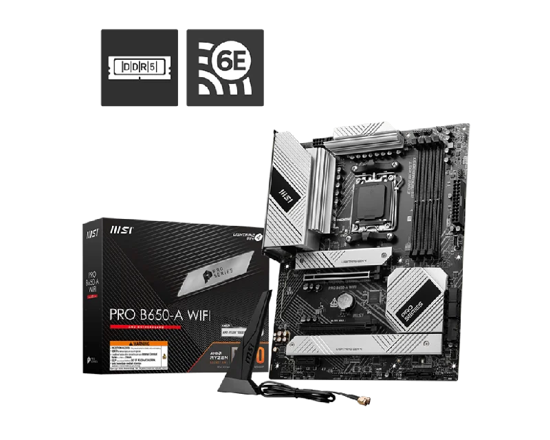 MSI PRO B650-A WIFI DDR5,Socket AM5 ATX Motherboard