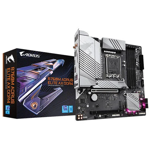 Gigabyte B760M Aorus Elite AX DDR4 Gaming LGA1700 Motherboard