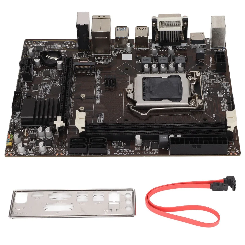 Motherboard B85 Desktop Computer Motherboard M.2 NVME   1150 Pin CPU Interface 100M Network Card,Gaming Motherboard, Motherboard