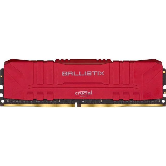 Crucial Ballistix Ddr4-3200 16Gb/2G X 64 Cl16 Desktop Gaming Memory (Red)