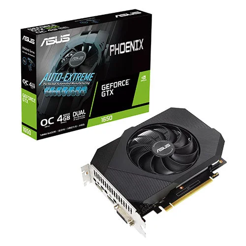 Asus Phoenix GTX 1650 OC 4GB GDDR6 Graphics Card  PH-GTX1650-O4GD6-P