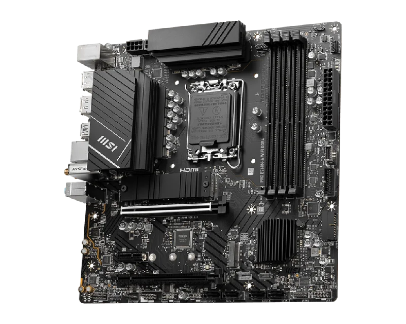 MSI PRO B760M-A WIFI DDR4,LGA 1700 mATX Motherboard