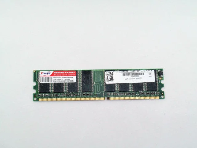 VData MDGVD5F3G3850B1E58 Computer Memory DIMM 256MB PC3200 DDR-400