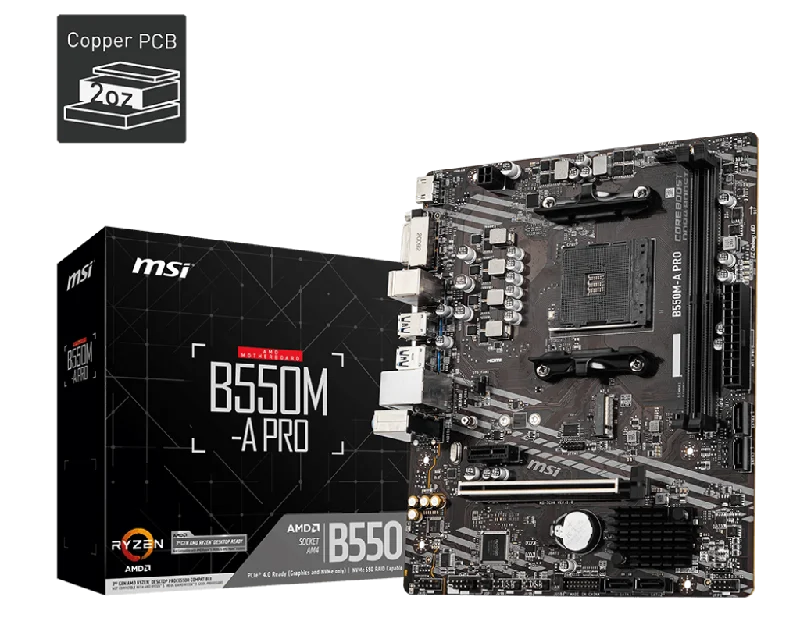 MSI B550M-A PRO DDR4,AM4 Socket mATX Motherboard