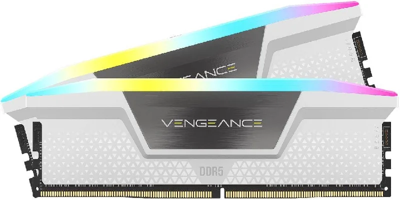 CORSAIR VENGEANCE 32GB (2 x 16GB) RGB DDR5 6400MHz, White | CMH32GX5M2B6400C36