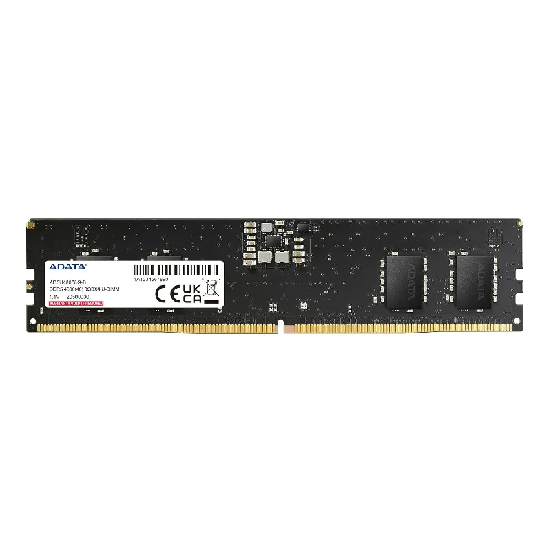 ADATA Premier 32GB DDR5 RAM 4800MHz CL40 U-DIMM ECC Desktop Memory Module