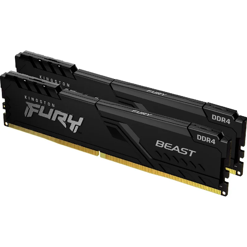 Kingston KF432C16BBK2/32 FURY Beast 32GB (2 x 16GB) DDR4 SDRAM Memory Kit, 3200MHz CL16 DIMM