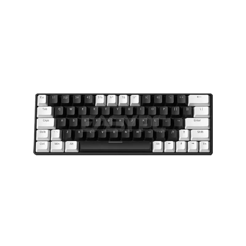 Anubis AG64 RGB Hotswappable Gaming Mechanical Keyboard Black White