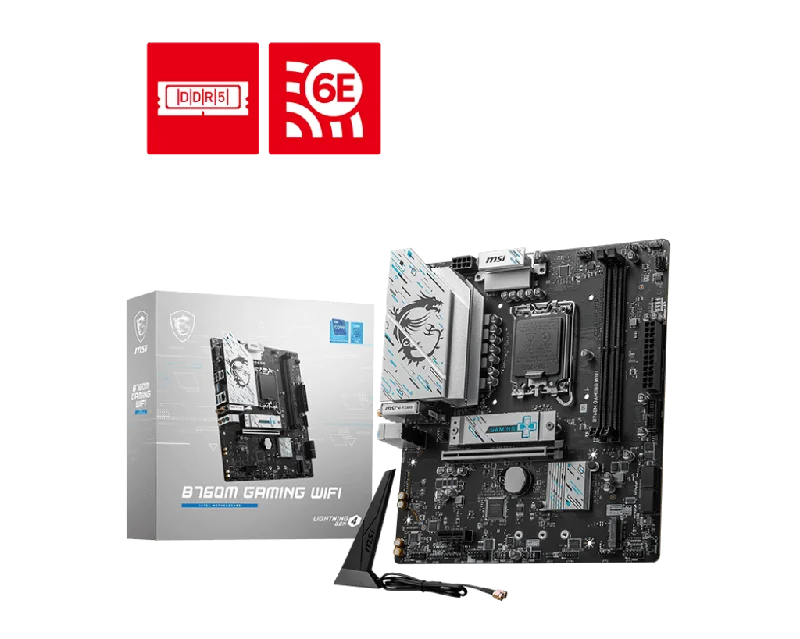 MSI B760M GAMING WIFI DDR5,LGA 1700 mATX Motherboard