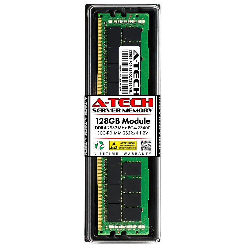 128GB 2S2Rx4 (4Rx4) DDR4-2933 PC4-23400R RDIMM ECC Registered 1.2V 288-Pin Server Memory RAM