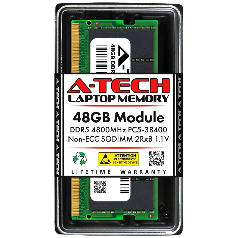 A-Tech 48GB DDR5-4800 (PC5-38400) SODIMM Laptop Memory RAM