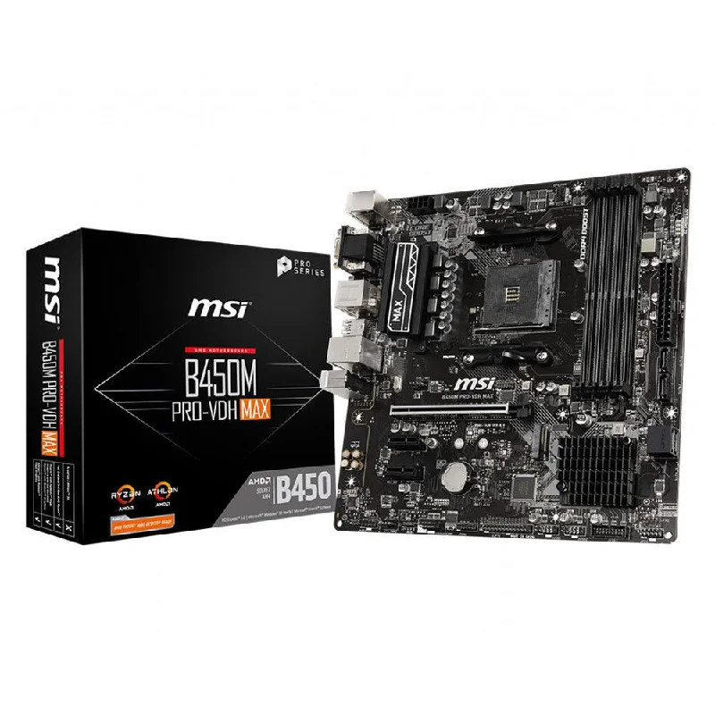 MSI B450M PRO-VDH Max Motherboard AM4