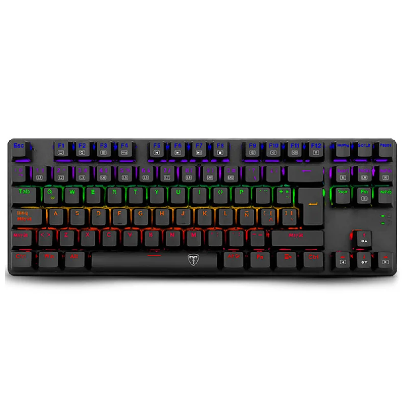 T-Dagger Bora T-TGK313-2 Blue Switch Wired Rainbow Gaming Keyboard English & Arabic