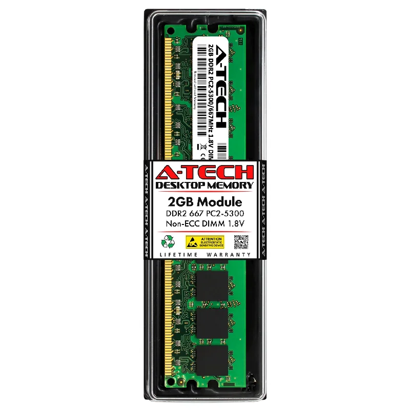 2GB DDR2-667 (PC2-5300) DIMM Desktop Memory RAM