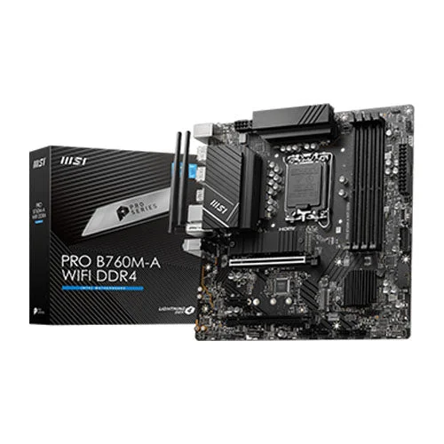 MSI Pro B760M-A WIFI DDR4 LGA1700 Motherboard