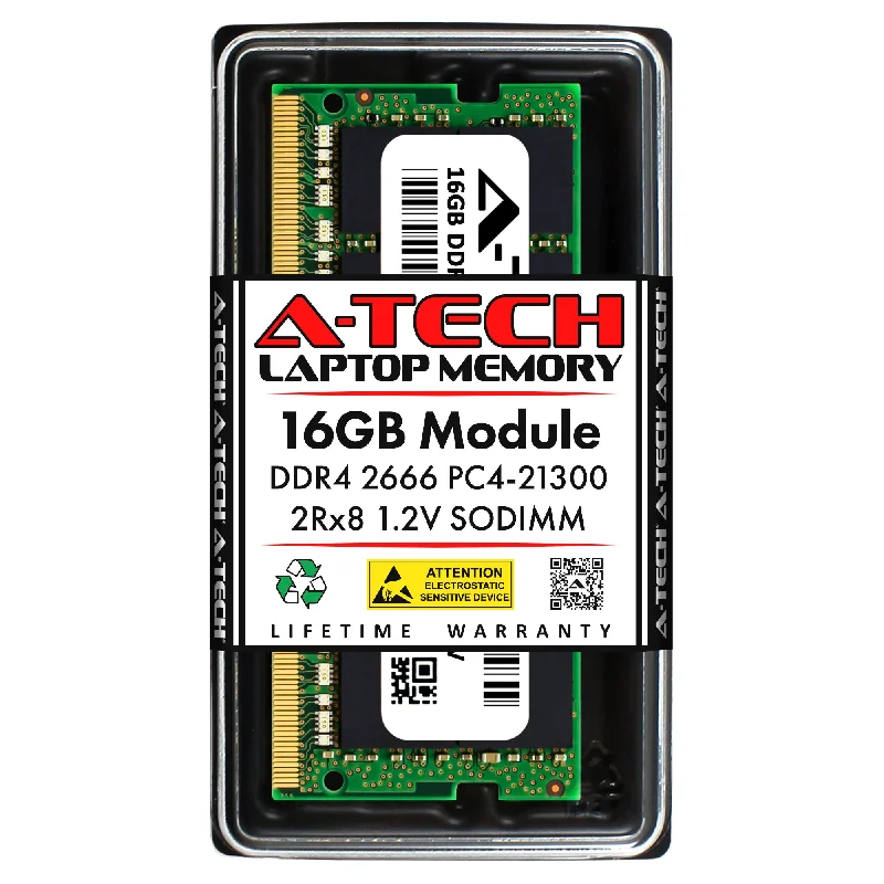 16GB DDR4-2666 (PC4-21300) SODIMM DR x8 Laptop Memory RAM