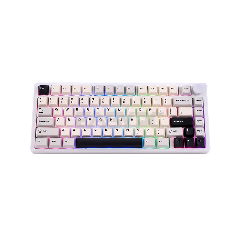 RAKK Hanan Ultra|Gasket Mount Aluminum CNC Case|81 Keys Trimode Mechanical Keyboard|White