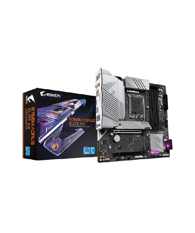 Gigabyte B760M Aorus Elite AX DDR5 LGA1700 Motherboard