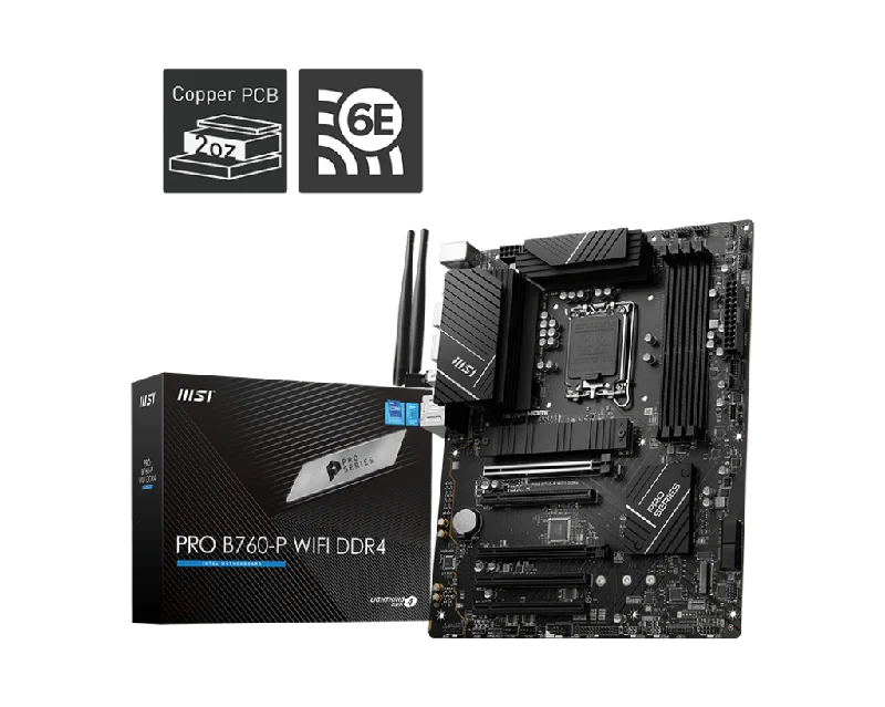 MSI PRO B760-P WIFI DDR4,LGA 1700 ATX Motherboard