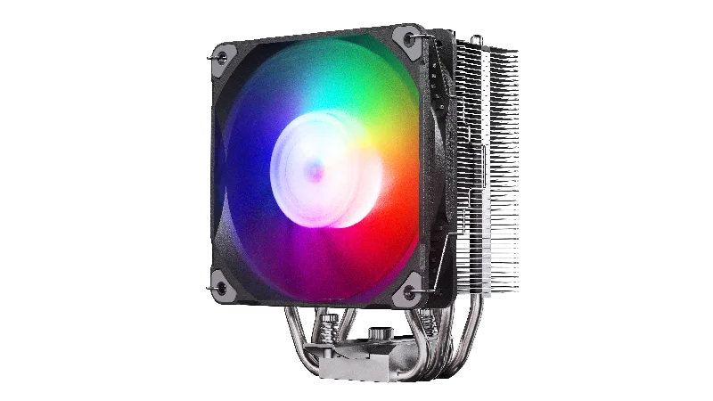 Phanteks Polar ST4 CPU Air Cooler, 4 Direct Heat Pipes, M25-120mm D-RGB Fan, Black