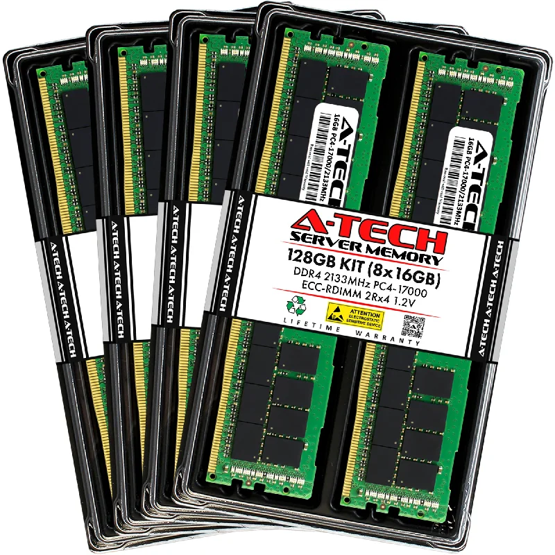 128GB Kit (8 x 16GB) 2Rx4 DDR4-2133 PC4-17000R RDIMM ECC Registered 1.2V 288-Pin Server Memory RAM