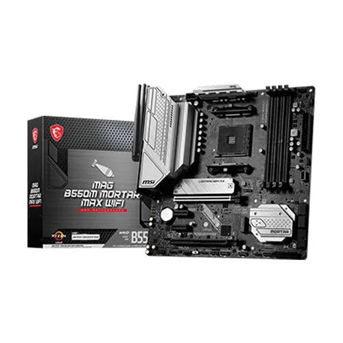 MSI MAG B550M Mortar MAX WiFi (AM4) Motherboard mATX 4*ddr4