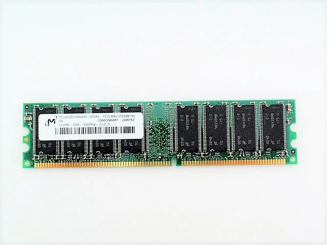 Micron MT16VDDT6464AG-265B1 RAM Memory 512MB DIMM PC2100 266Mhz CL3