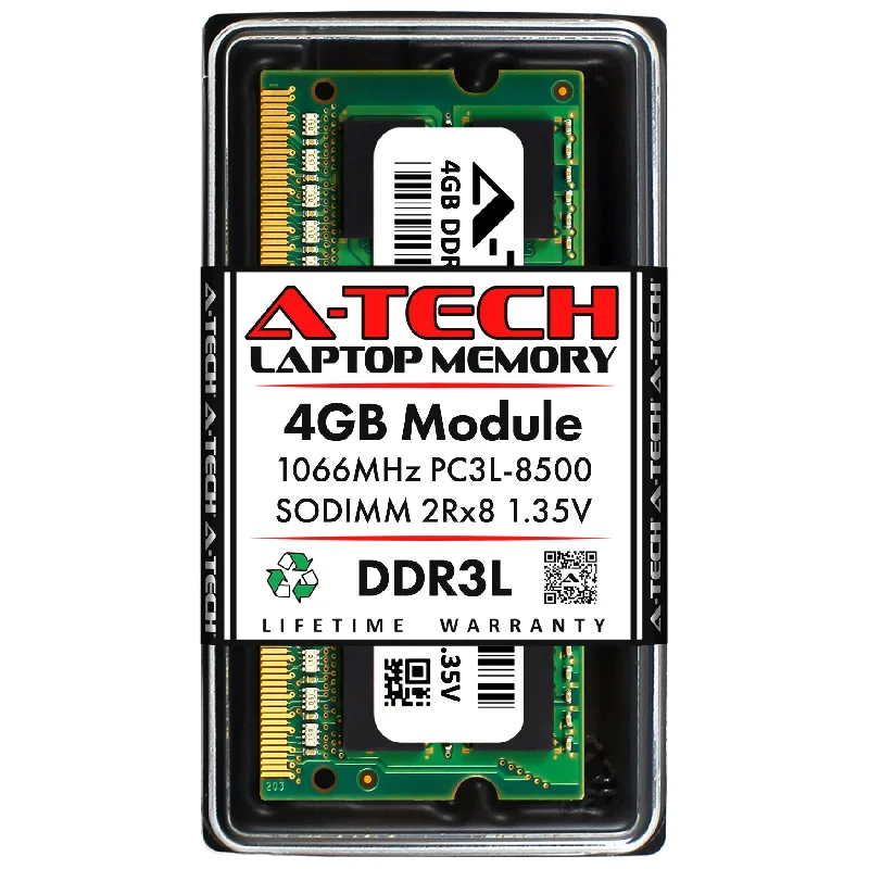 4GB DDR3L-1066 (PC3-8500) SODIMM DR x8 Laptop Memory RAM