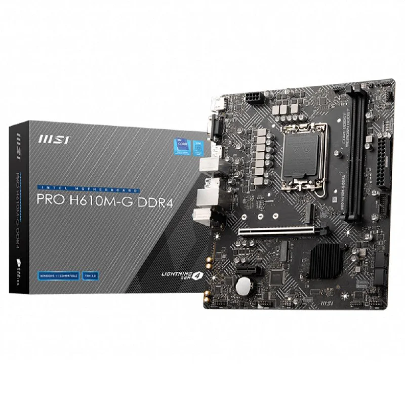 MSI Pro H610M-G DDR4 Motherboard LGA 1700