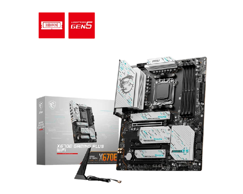 【本週特價】MSI X670E GAMING PLUS WIFI DDR5,Socket AM5 ATX Motherboard