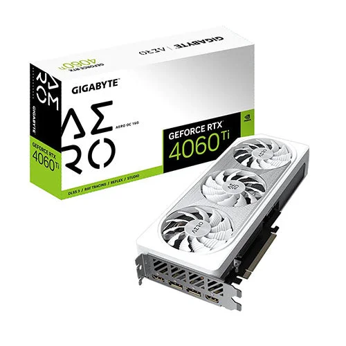 Gigabyte RTX 4060 TI Aero OC 16GB Graphics Card GV-N406TAERO-OC-16GD