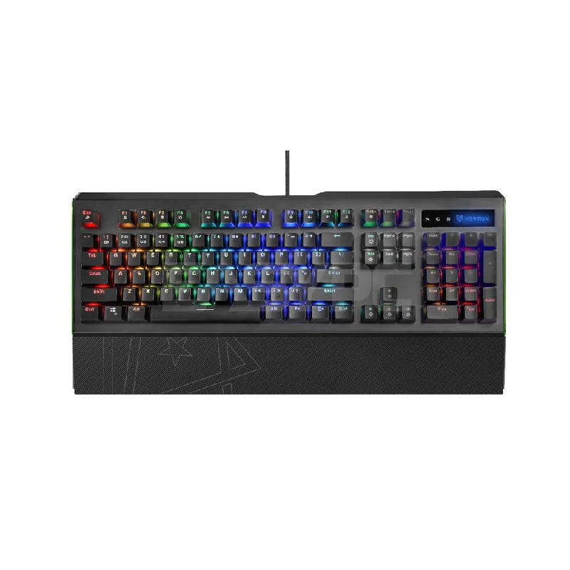 Vertux Toucan RGB Blue Switch Anti Ghosting Slim and portable device Wired Mechanical Gaming Keyboard 17PRO VETO2513