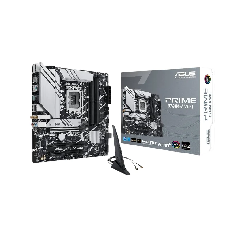 Asus Prime B760M-A WiFi D5 (LGA1700) mATX Motherboard