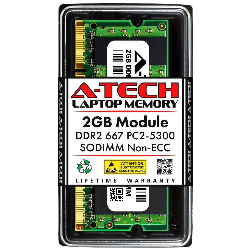 2GB DDR2-667 (PC2-5300) SODIMM Laptop Memory RAM