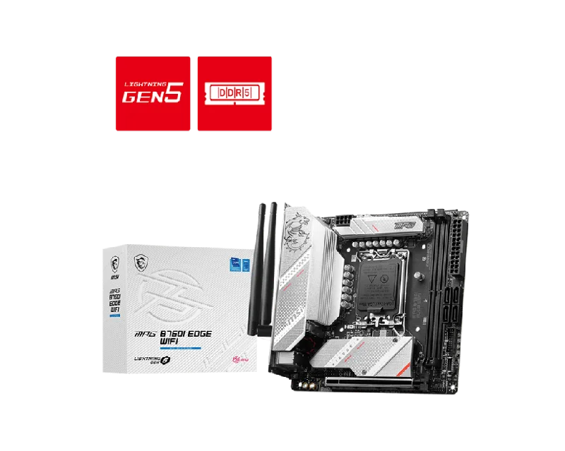 MSI MPG B760I EDGE WIFI DDR5,LGA 1700 Mini-ITX Motherboard