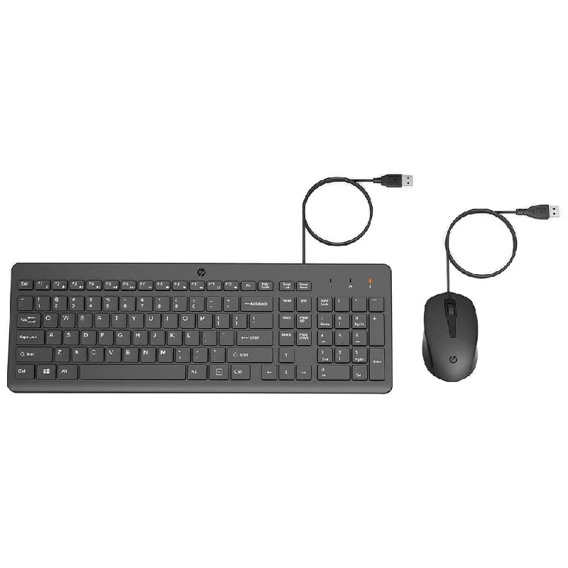 HP 150 Wired Keyboard + Mouse Combo English & Arabic