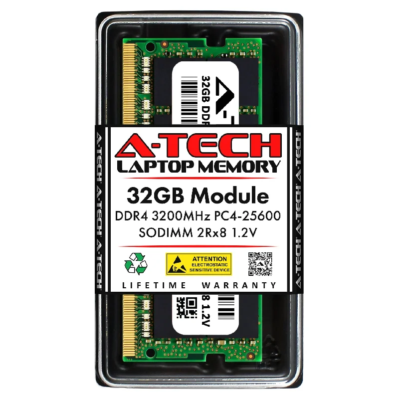 32GB DDR4-3200 (PC4-25600) SODIMM Laptop Memory RAM