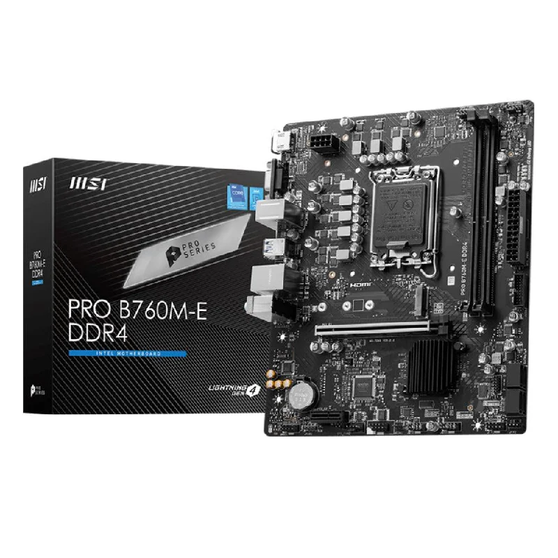 MSI Pro B760M-E DDR4 Motherboard LGA 1700