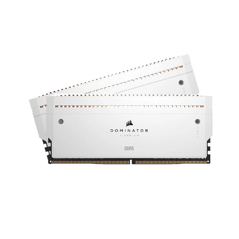 Corsair CMP32GX5M2X6600C32W DOMINATOR TITANIUM 32GB (2X16GB) DDR5-6600 CL32 White Memory + White Fin Accessory Kit