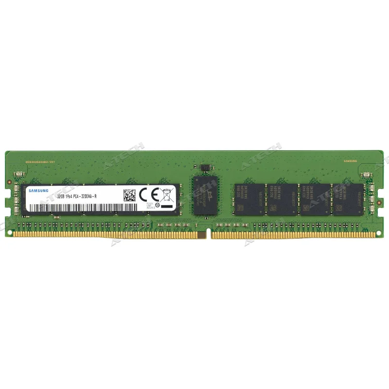 Samsung 32GB 1Rx4 PC4-3200 RDIMM DDR4-25600 ECC Registered DIMM 288-Pin Server Memory RAM Module