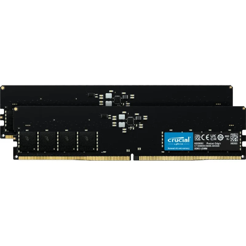 Crucial CT2K32G52C42U5 64GB (2 x 32GB) DDR5 SDRAM Memory Kit, High-Speed Performance for Your Computer