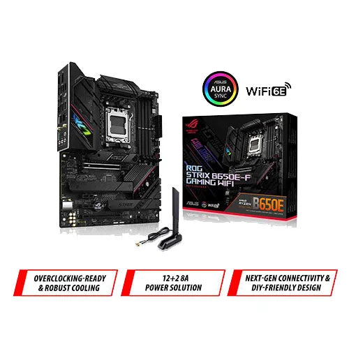 Asus ROG Strix B650E-F Gaming WiFi AM5 DDR5 ATX Motherboard - PCIE 5.0 WIFI 6E