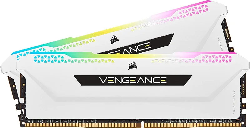 Corsair Vengeance RGB Pro SL 16GB Memory Kit (2 x 8GB), DDR4, 3600MHz (PC4-28800), White