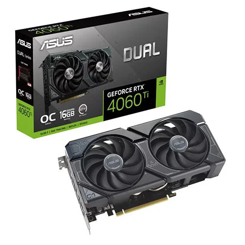 Asus RTX 4060 TI Dual OC 16GB Graphics Card DUAL-RTX4060TI-O16G