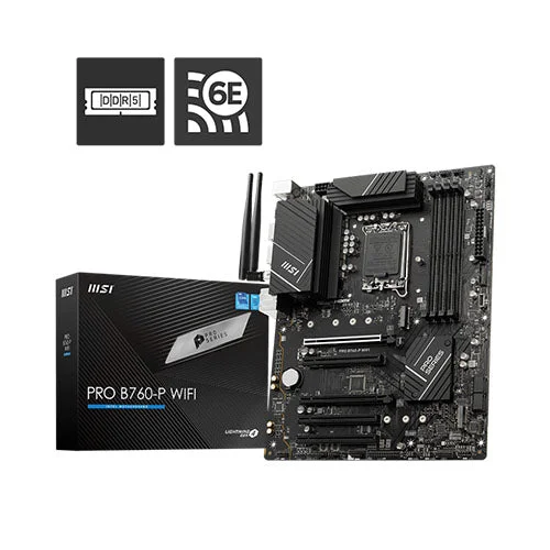 MSI Pro B760-P WiFi DDR5 LGA1700 Motherboard