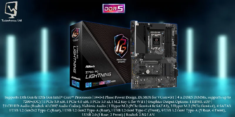 Asrock Mainboard Z790 PG Lightning