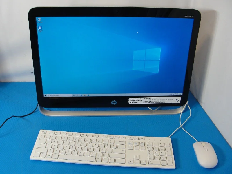 HP Pavilion 23 AIO PC 23" AMD 1.3GHz 4GB 512GB HDD WIFI DVD W10H +Keyboard Mouse