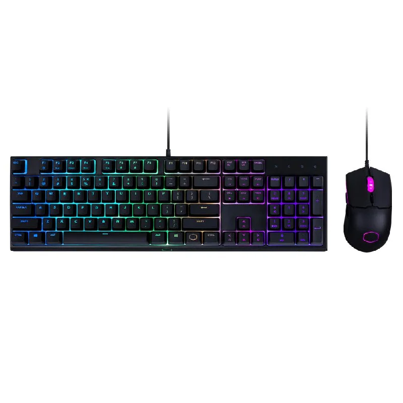 Cooler Master MS110 MINIMALISTIC DUO Wired RGB Gaming Keyboard + Mouse Combo English & Arabic